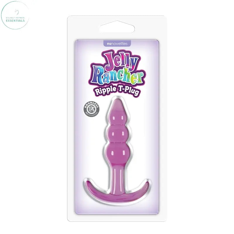 Affordable quality Jelly Rancher Ripple T-Plug -  -  10.9 cm (4.3'') Butt Plug  from NS Novelties by Discreet Intimate Essentials with Discreet Delivery 