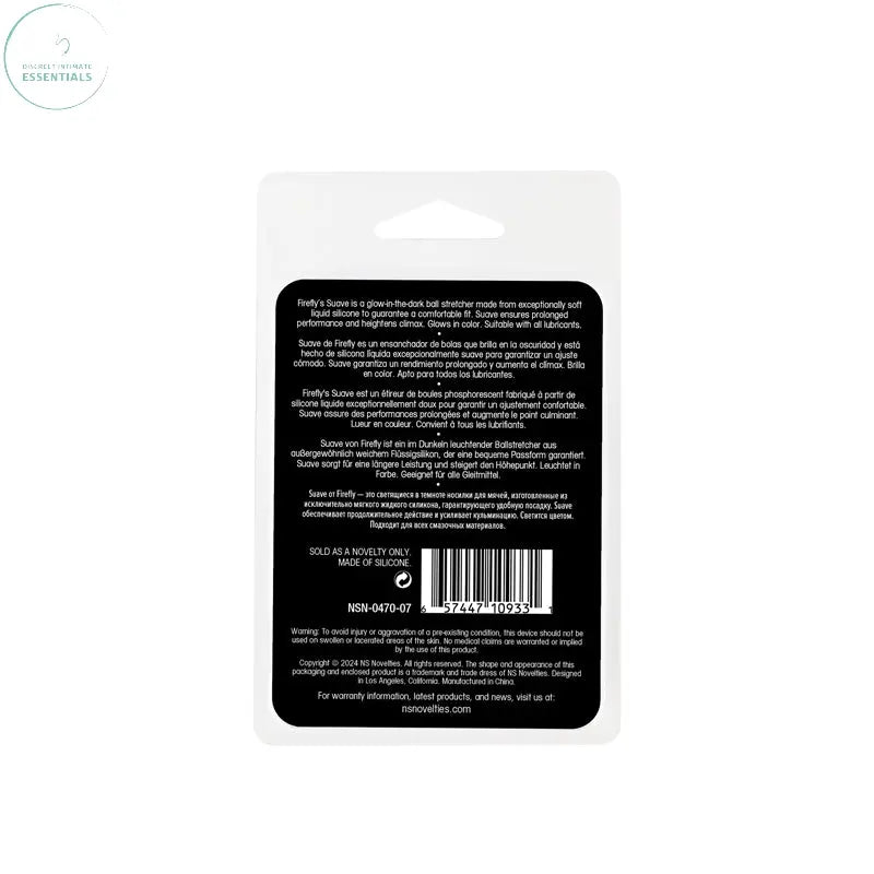 Affordable quality Firefly - Suave Ball Stretcher -  - Glow in Dark  Ball Stretcher  from NS Novelties by Discreet Intimate Essentials with Discreet Delivery 
