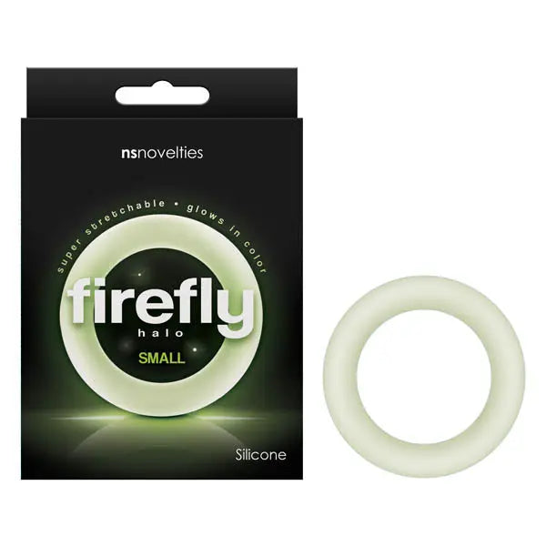 Firefly Halo - Glow In Dark Clear Small 50 mm Cock Ring NS Novelties Discreet Intimate Essentials.