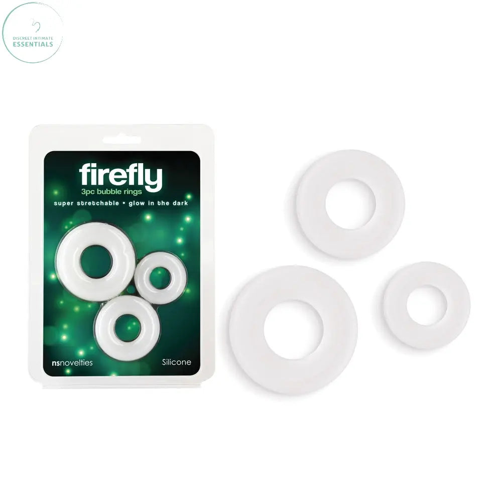 Affordable quality Firefly - 3pc Bubble Rings -  - Glow in Dark Cock Rings - Set of 3 Sizes  from NS Novelties by Discreet Intimate Essentials with Discreet Delivery 