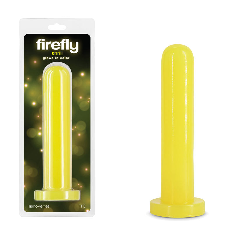 Firefly - Thrill -  - Large - Glow in Dark  19.3 cm Large Dildo in yellow packaging with suction base.