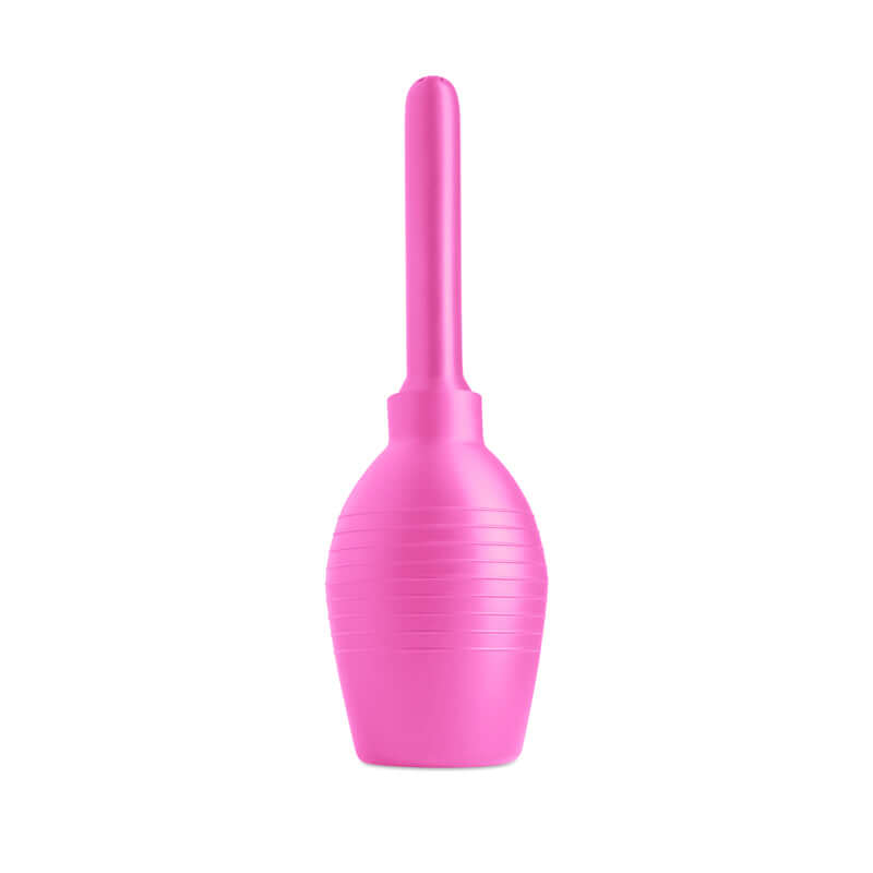 INYA Body Cleanser 2.0 - unisex intimate body cleanser in pink, featuring a squeezable bulb and straight nozzle.