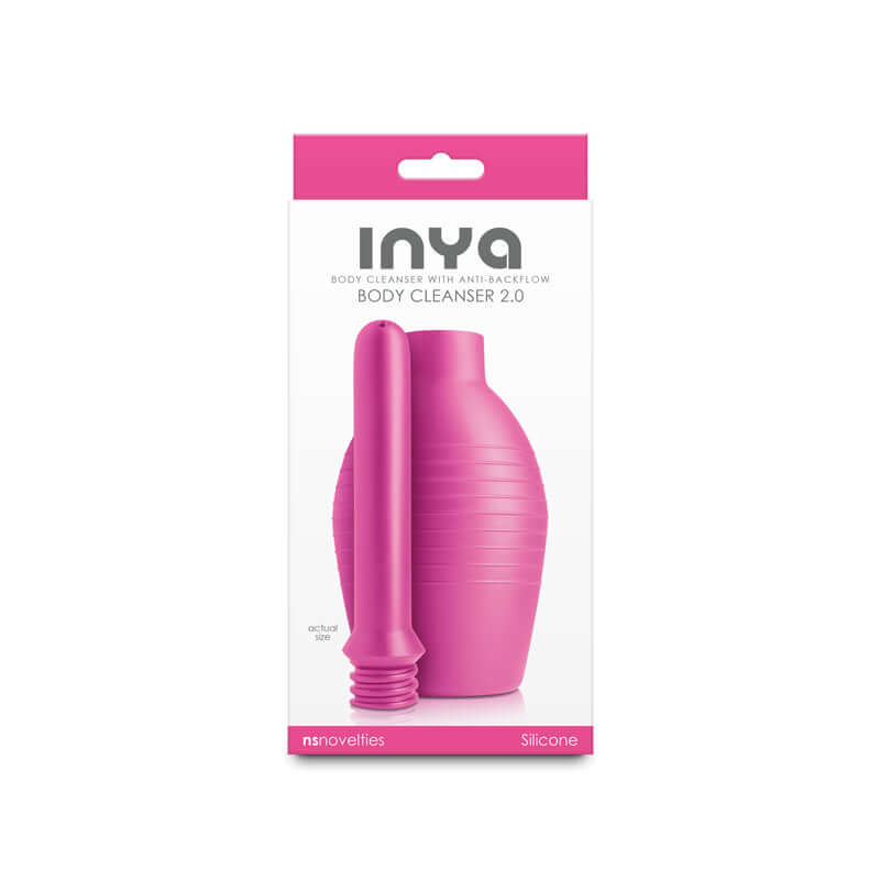 INYA Body Cleanser 2.0 - unisex intimate body cleanser with anti-backflow design and squeezable bulb