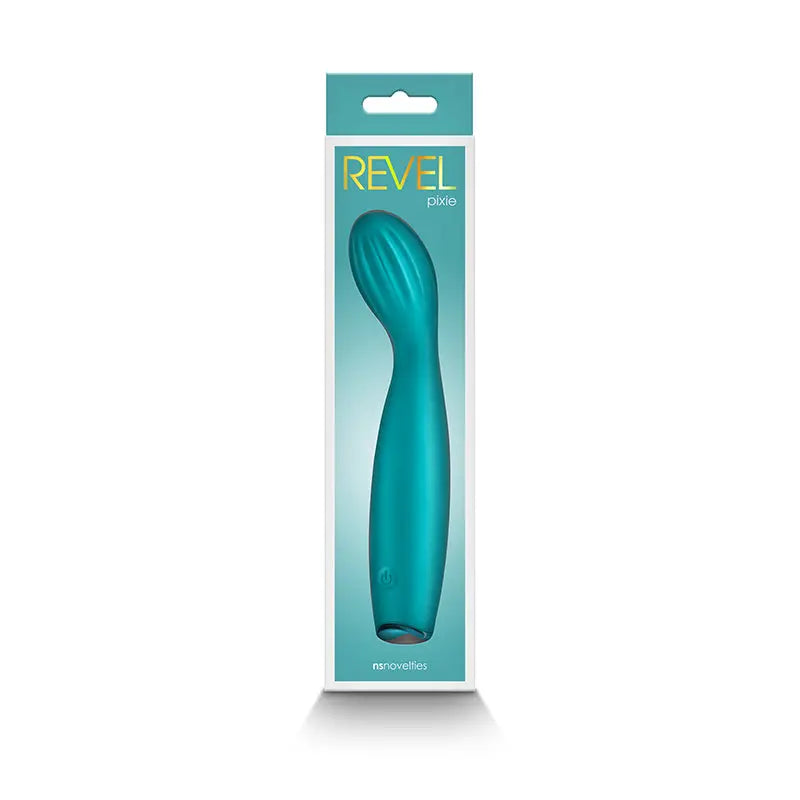 Revel Pixie - Teal - Teal 17.3 cm USB Rechargeable Vibrator NS Novelties Discreet Intimate Essentials.