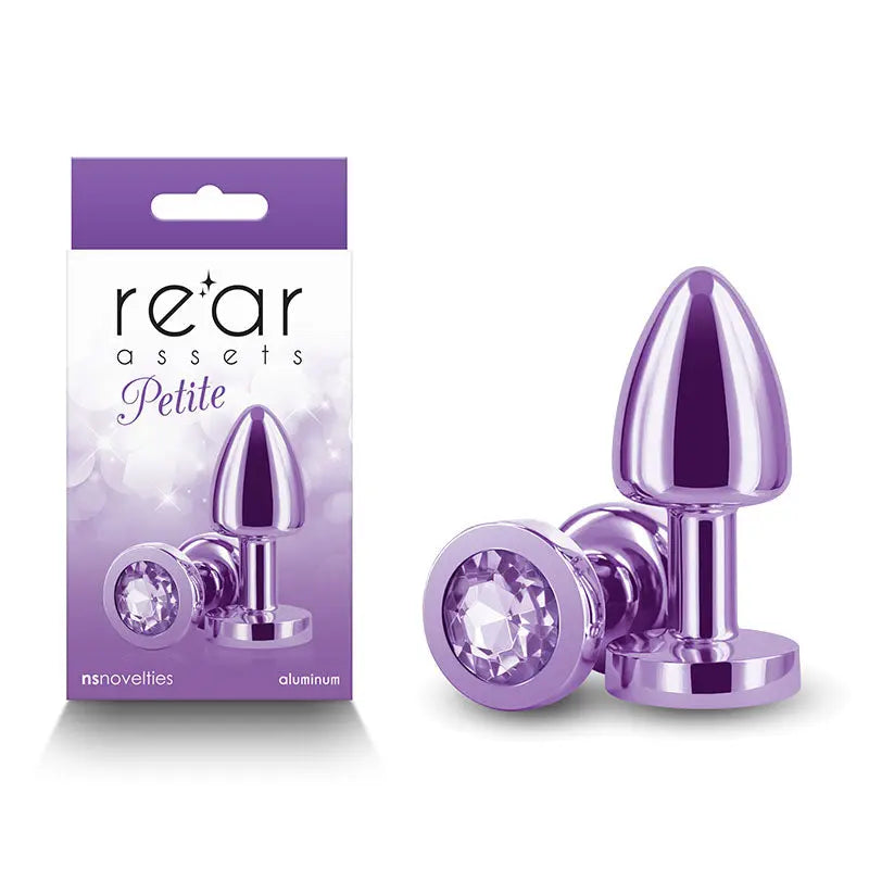 Rear Assets Petite -  -  6 cm Metal Butt Plug with  Round Gem Base NS Novelties Discreet Intimate Essentials.