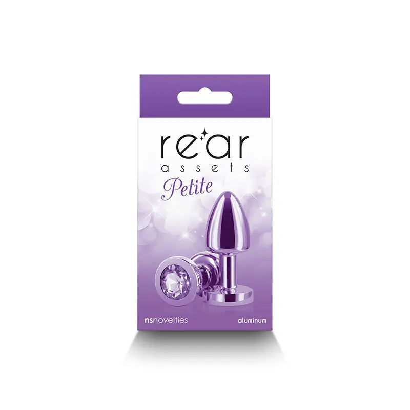 Rear Assets Petite -  -  6 cm Metal Butt Plug with  Round Gem Base NS Novelties Discreet Intimate Essentials.