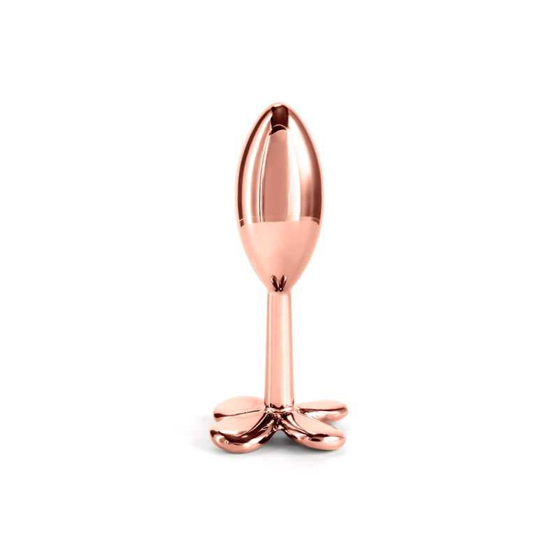 Rear Assets Clover -  -  9.2 cm Metallic Butt Plug in chrome finish, designed for intimate pleasure and excitement.