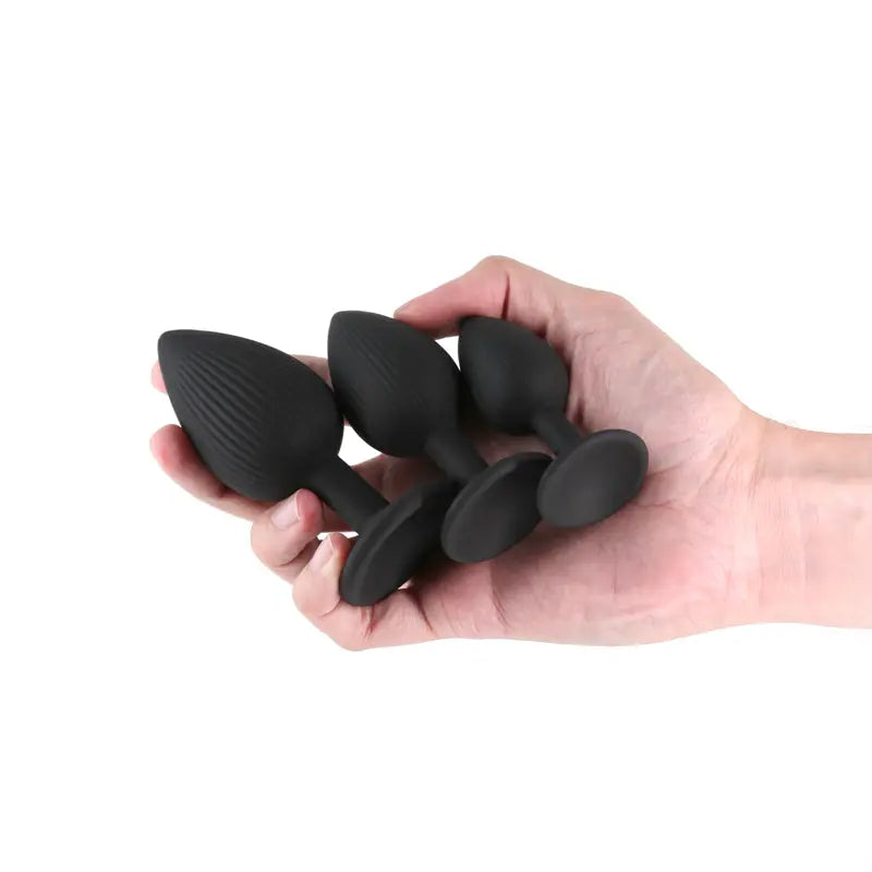 Renegade Triple Ace Kit -  -  Butt Plugs - Set of 3 Sizes NS Novelties Discreet Intimate Essentials.