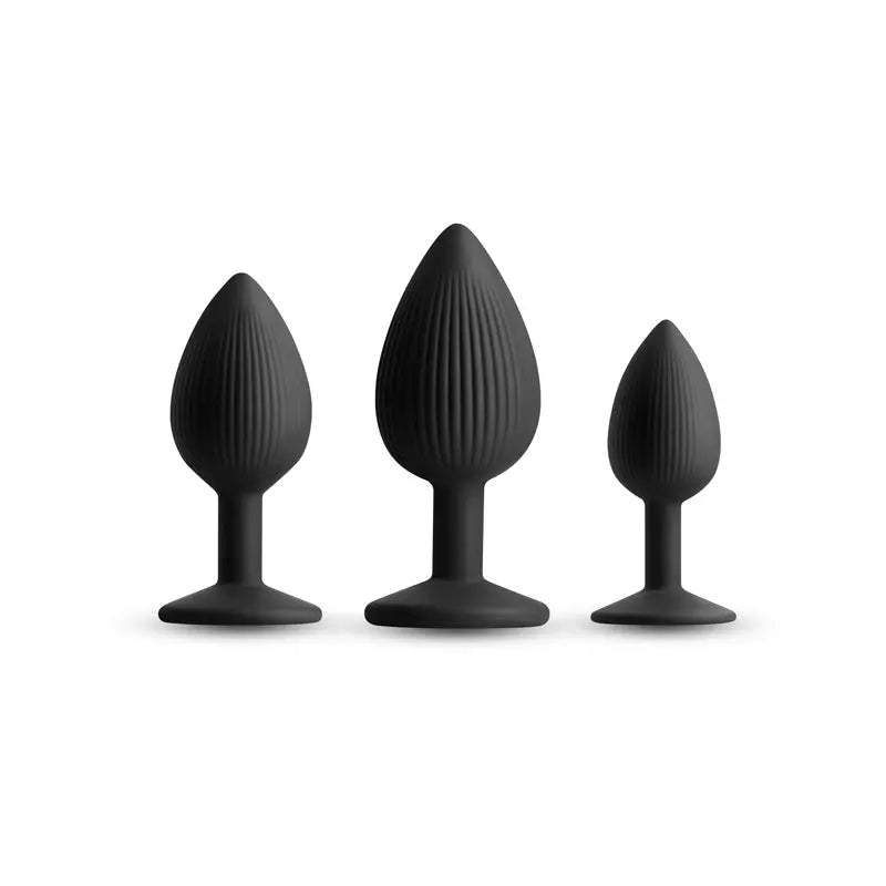 Renegade Triple Ace Kit -  -  Butt Plugs - Set of 3 Sizes NS Novelties Discreet Intimate Essentials.
