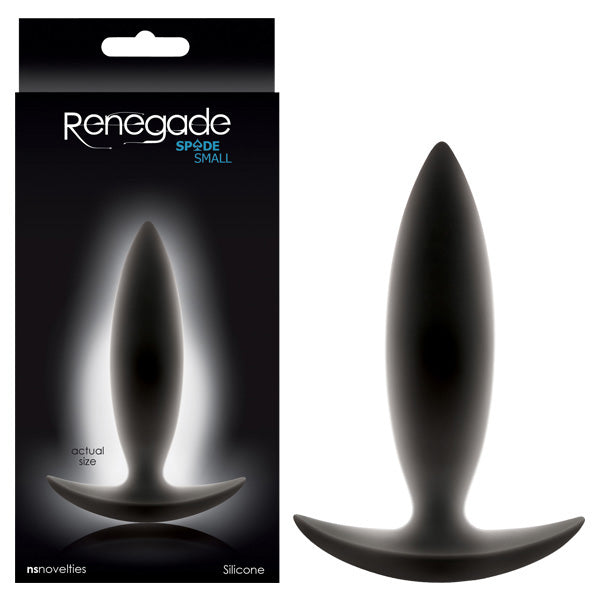 Renegade - Spades - 10 cm (4'') Small Butt Plug with sleek design, made from body-safe silicone for intimate essentials.
