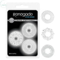 Affordable quality Renegade - Dyno Rings - Clear Cock Rings - Set of 3  from NS Novelties by Discreet Intimate Essentials with Discreet Delivery 
