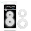 Affordable quality Renegade - Double Stack - Clear Cock Rings - Set of 2  from NS Novelties by Discreet Intimate Essentials with Discreet Delivery 