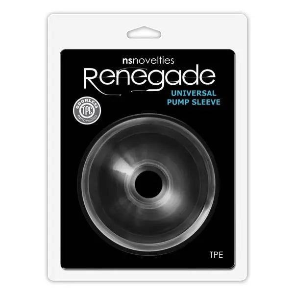 Renegade Universal Pump Sleeve - Clear Penis Pump Sleeve NS Novelties Discreet Intimate Essentials.