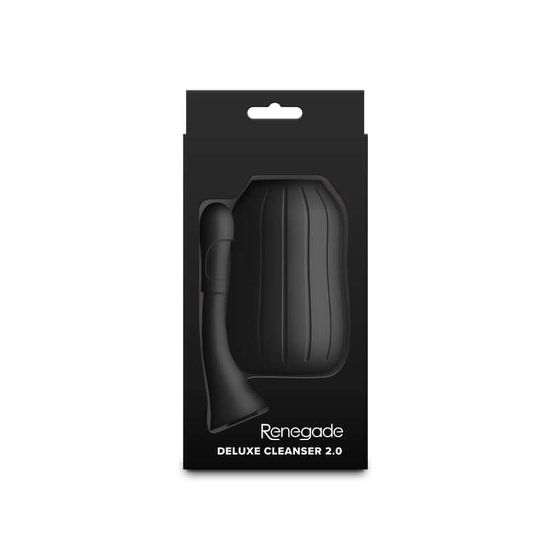 Renegade Deluxe Cleanser 2.0 unisex intimate hygiene douche in packaging, designed for safe and effective use.