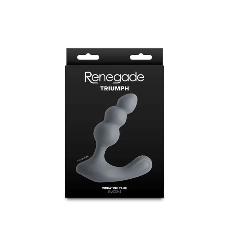 Renegade Triumph - Grey - Grey 13.1 cm USB Rechargeable Prostate Massager NS Novelties Discreet Intimate Essentials.