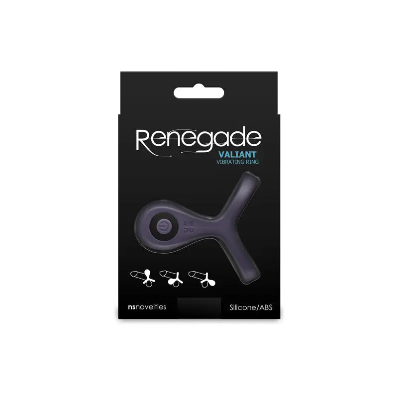 Renegade Valiant - Grey - Grey USB Rechargeable Cock Ring NS Novelties Discreet Intimate Essentials.