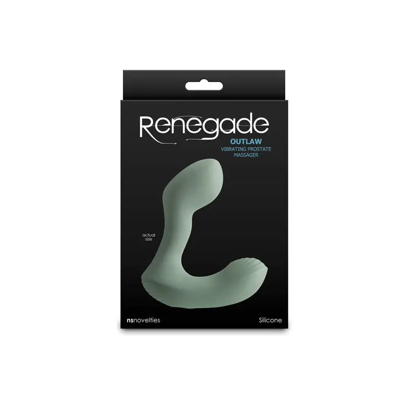 Renegade Outlaw - Sage -  12 cm USB Rechargeable Vibrating Prostate Massager NS Novelties Discreet Intimate Essentials.