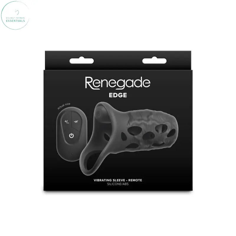 Affordable quality Renegade Edge -  -  USB Rechargeable Vibrating Penis Sleeve with Wireless Remote  from NS Novelties by Discreet Intimate Essentials with Discreet Delivery 