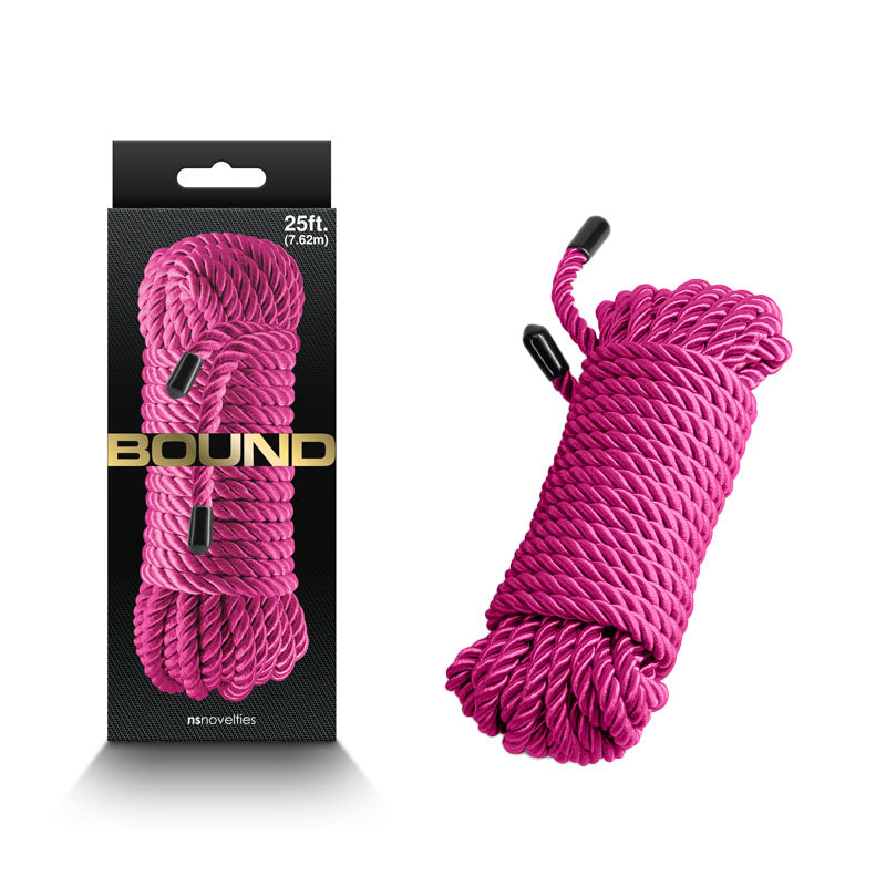Bound Rope -  -  Bondage Rope - 7.6 metre length in a vibrant pink color, ideal for intimate essentials.