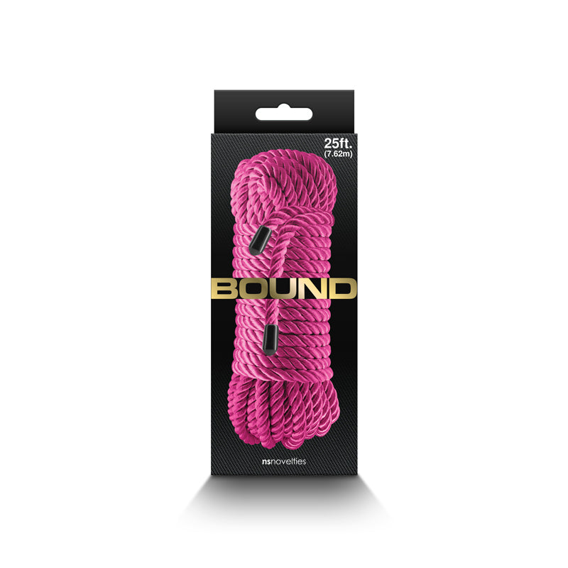 Bound Rope -  -  Bondage Rope - 7.6 metre length in vibrant pink packaging for intimate essentials.