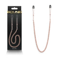 Bound Nipple Clamps - DC3 -  -  Nipple Clamps with Chain packaging and product display.