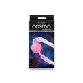 Cosmo Bondage Ball Gag - Rainbow - Metallic Rainbow/Pink Mouth Restraint in packaging with vibrant colors.