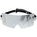OUCH! Florence Collection - Blindfold - Eye Restraint made of bonded leather with iridescent hardware for intimate moments.