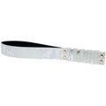 OUCH! Florence Collection - Paddle - Paddle in glossy white bonded leather with iridescent hardware, ideal for BDSM.