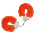 OUCH! Heavy-Duty Fluffy Cuffs - Orange - Orange Fluffy Restraints for fun intimate moments.