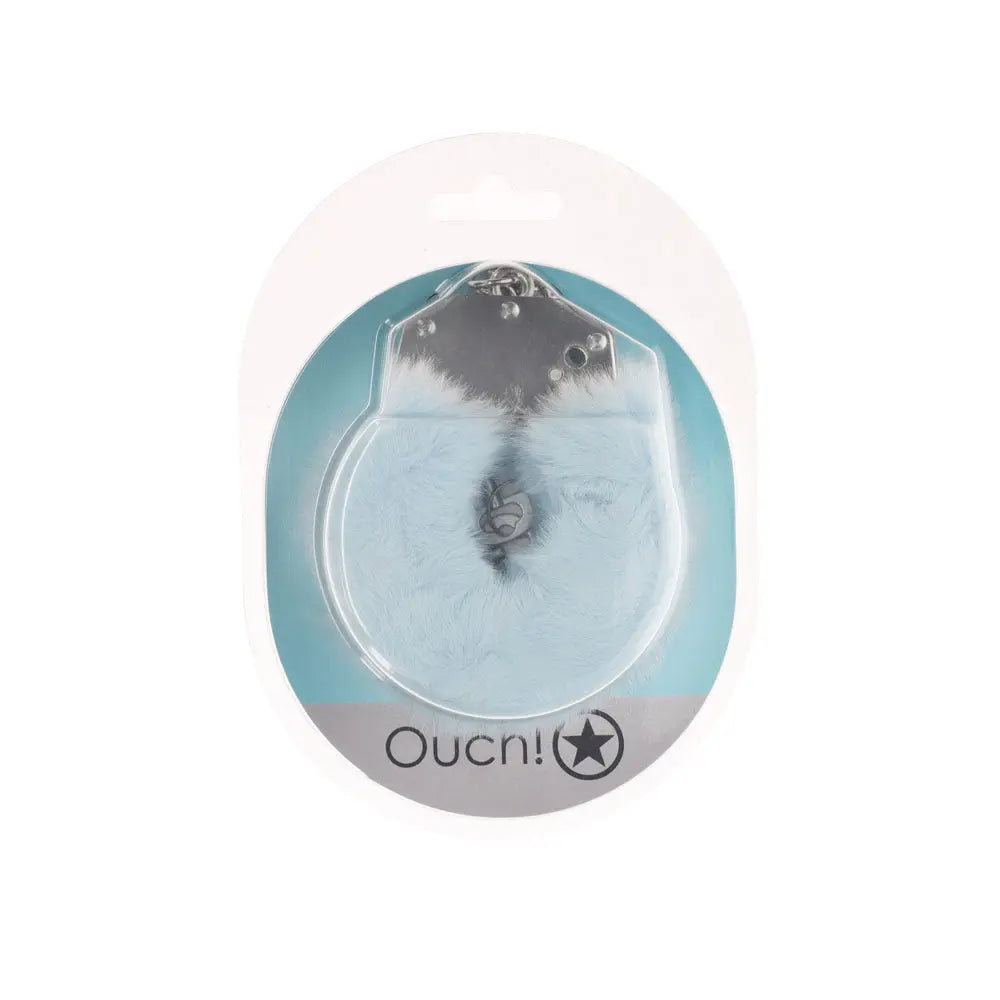 OUCH! Heavy-Duty Fluffy Cuffs - Powder  - Powder  Fluffy Restraints Shots Toys Discreet Intimate Essentials.