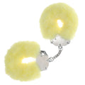 OUCH! Heavy-Duty Fluffy Cuffs -  -  Fluffy Restraints in soft yellow color for intimate adventures.