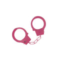 OUCH! Classic Metal Cuffs -  -  Restraints in pink, perfect for intimate essentials and playful bedroom adventures.