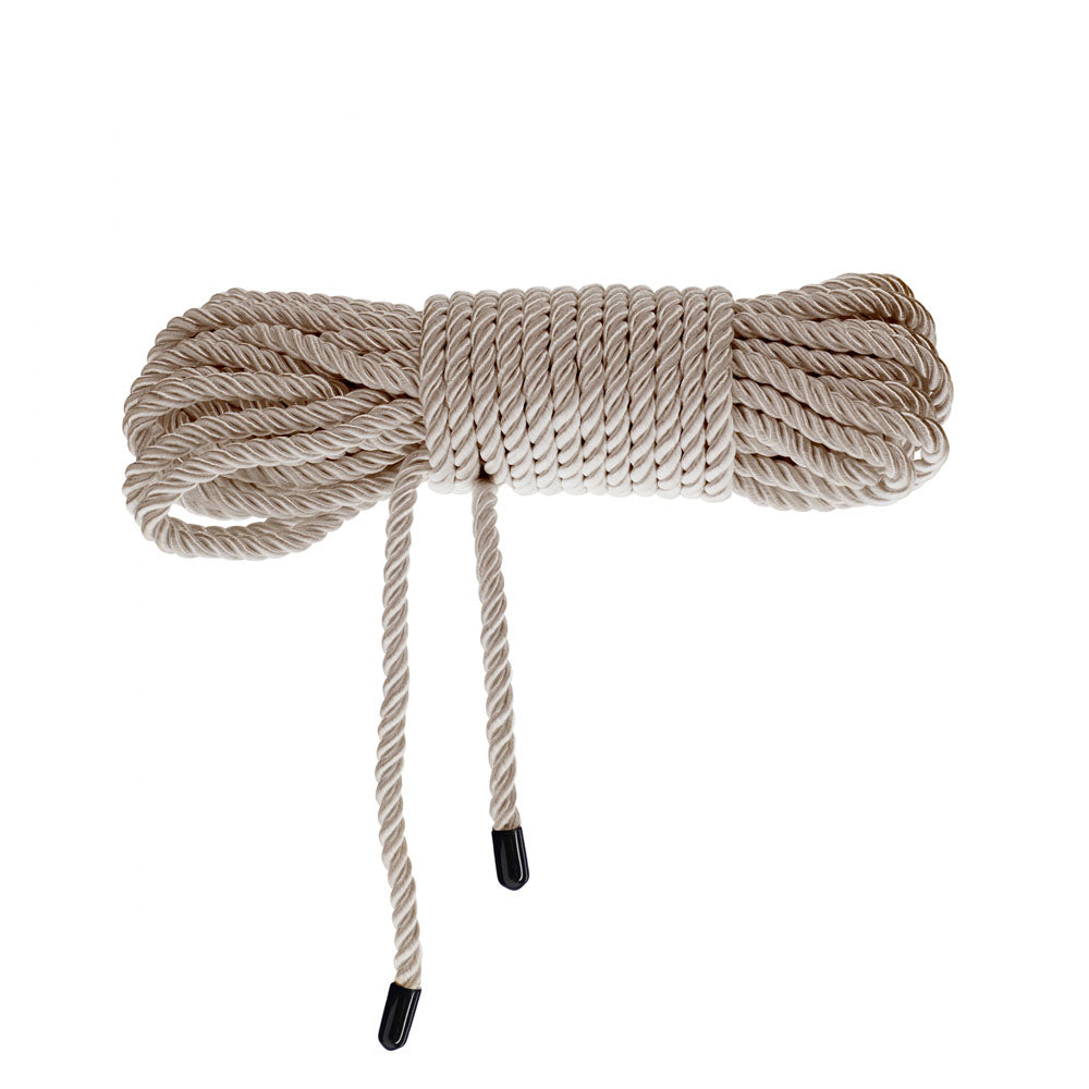 OUCH! Bondage Rope - 10 M - Gold - Gold Nylon Bondage Rope - 10 metre Length, strong and sensuous bondage rope for intimate play.