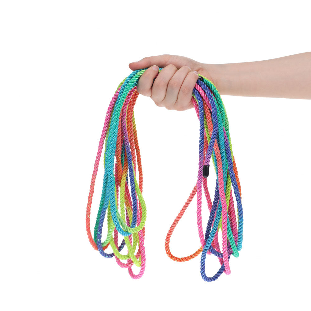 OUCH! Bondage Rope - 10 M - Multicolour 2 - Multicoloured Nylon Bondage Rope - 10 metre Length in vibrant colors.