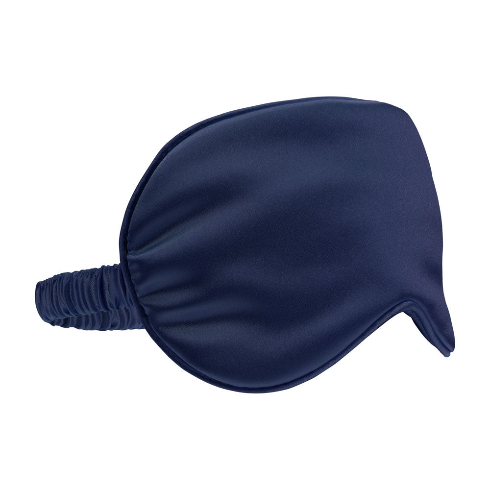 OUCH! Satin Mask - Navy - Navy Blue Eye Mask featuring smooth fabric and elastic band for heightened sensory play.