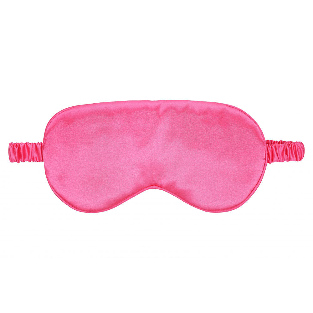 OUCH! Satin Mask -  -  Eye Mask in smooth pink satin with elastic band for comfort and sensory play.