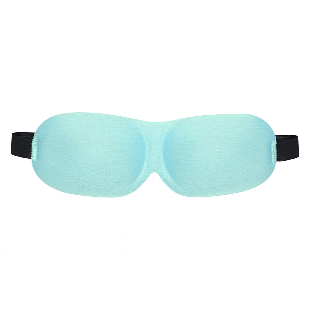 OUCH! 3D Mask - Powder  - Powder  Eye Mask in soft blue color, designed for pressure-free sensory play.