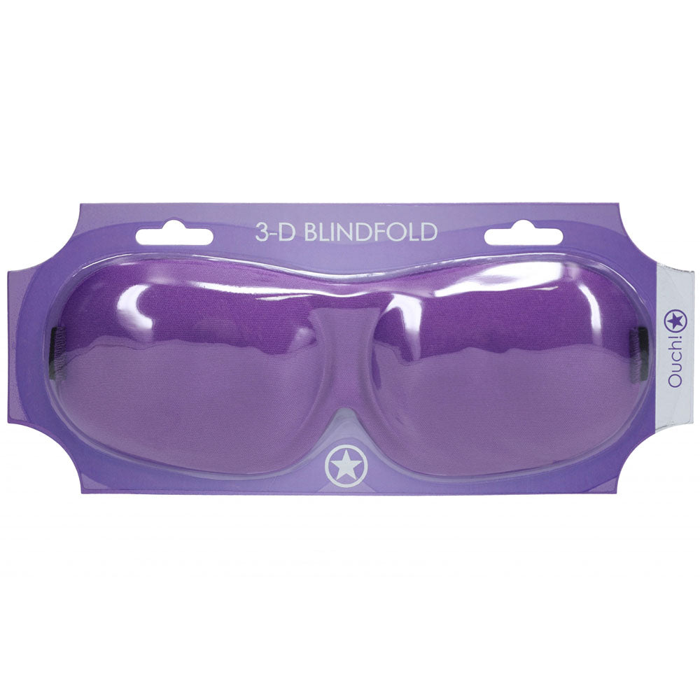 OUCH! 3D Mask -  -  Eye Mask in purple packaging with contoured design for comfortable wear.