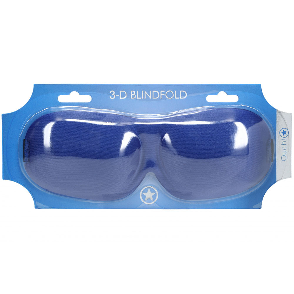 OUCH! 3D Mask - Royal  - Royal  Eye Mask packaging displaying a luxuriously smooth 3D blindfold.