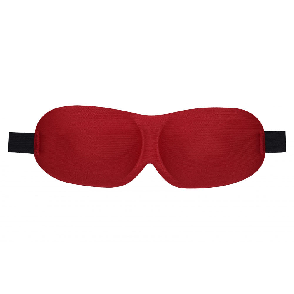 OUCH! 3D Mask -  -  Eye Mask in red with contoured pockets for comfortable wear during sensory play.