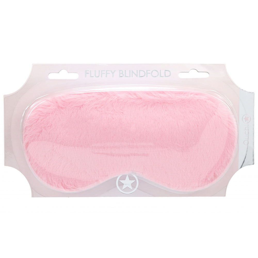 OUCH! Fluffy Mask - Powder  -  Fluffy Eye Mask in soft pink packaging, ideal for intimate essentials for her.