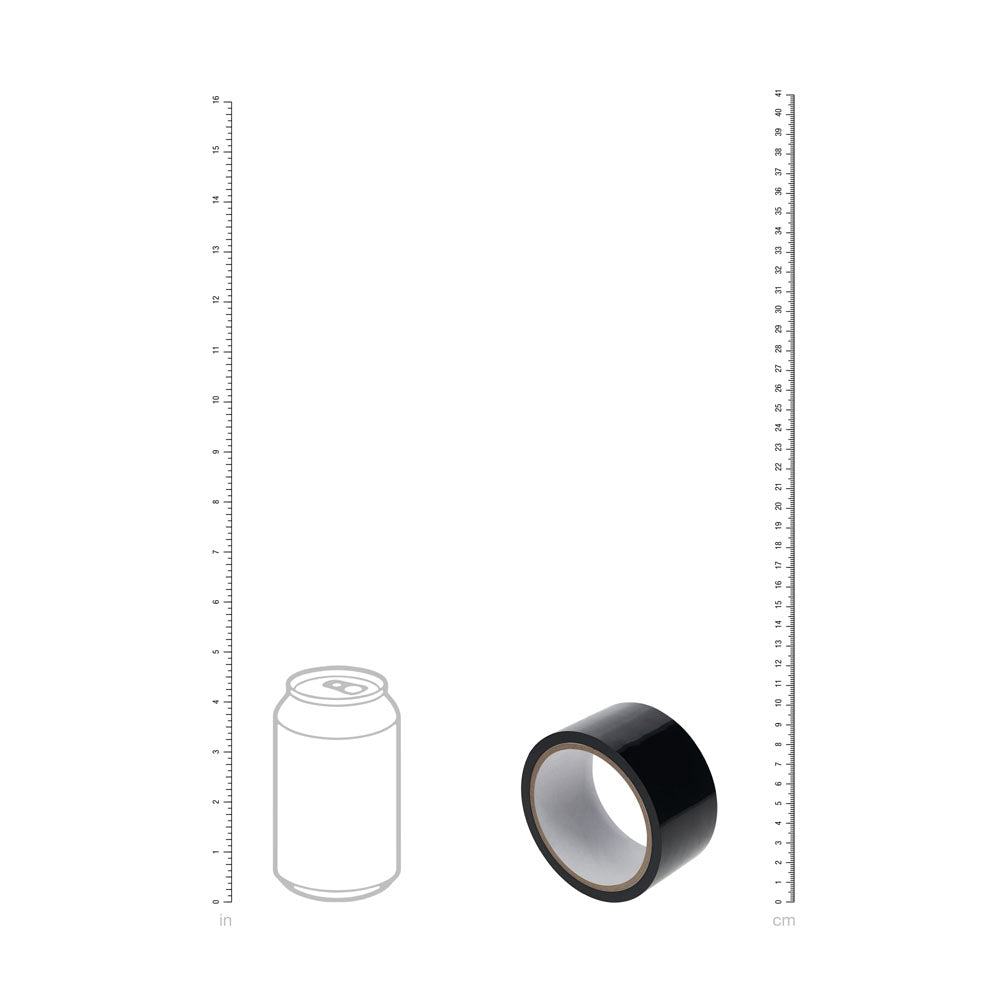OUCH! PVC Non-Stick Tape -  -  Bondage Tape - 20 metre Length next to a can for size reference.