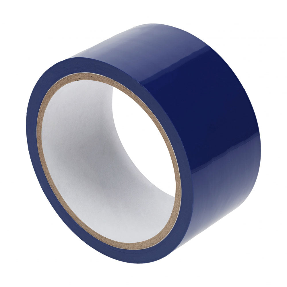OUCH! PVC Non-Stick Tape - Navy - Navy Blue Bondage Tape - 20 metre Length on a spool with a shiny finish.