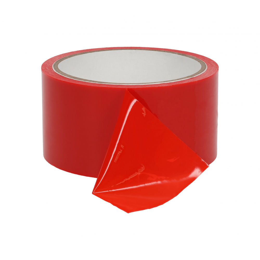 OUCH! PVC Non-Stick Tape -  -  Bondage Tape - 20 metre Length, red tape roll for playful bondage and restraint.
