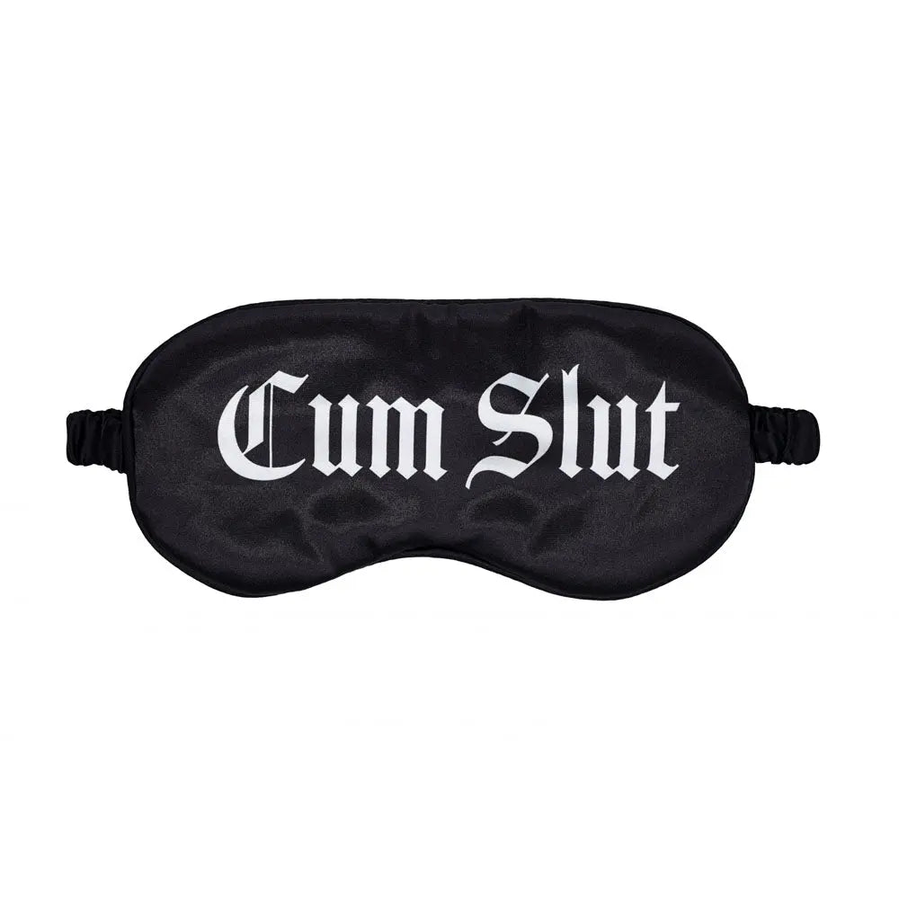 OUCH! Satin Mask - Cum Slut -  Printed Eye Mask Shots Toys Discreet Intimate Essentials.