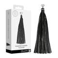 OUCH! Diamond Studded Whip - Whip with black leather straps and diamond detail for BDSM play.