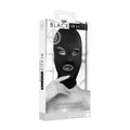 OUCH! Subversion Mask With Open Mouth -  Hood packaging featuring a model wearing the mask.