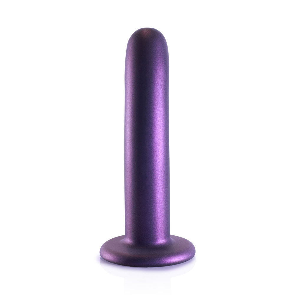 OUCH! Smooth Silicone G-Spot Dildo - 6'' / 14.5 cm - Metallic  14.5 cm Dildo in a beautiful purple design.