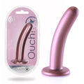 OUCH! Smooth Silicone G-Spot Dildo - 6'' / 14.5 cm - 14.5 cm Dildo in metallic color with strong suction cup.