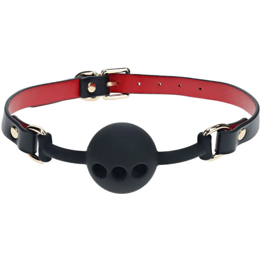 OUCH! Milan Collection - Silicone Ball Gag - /Red Breathable Mouth Restraint Shots Toys Discreet Intimate Essentials.